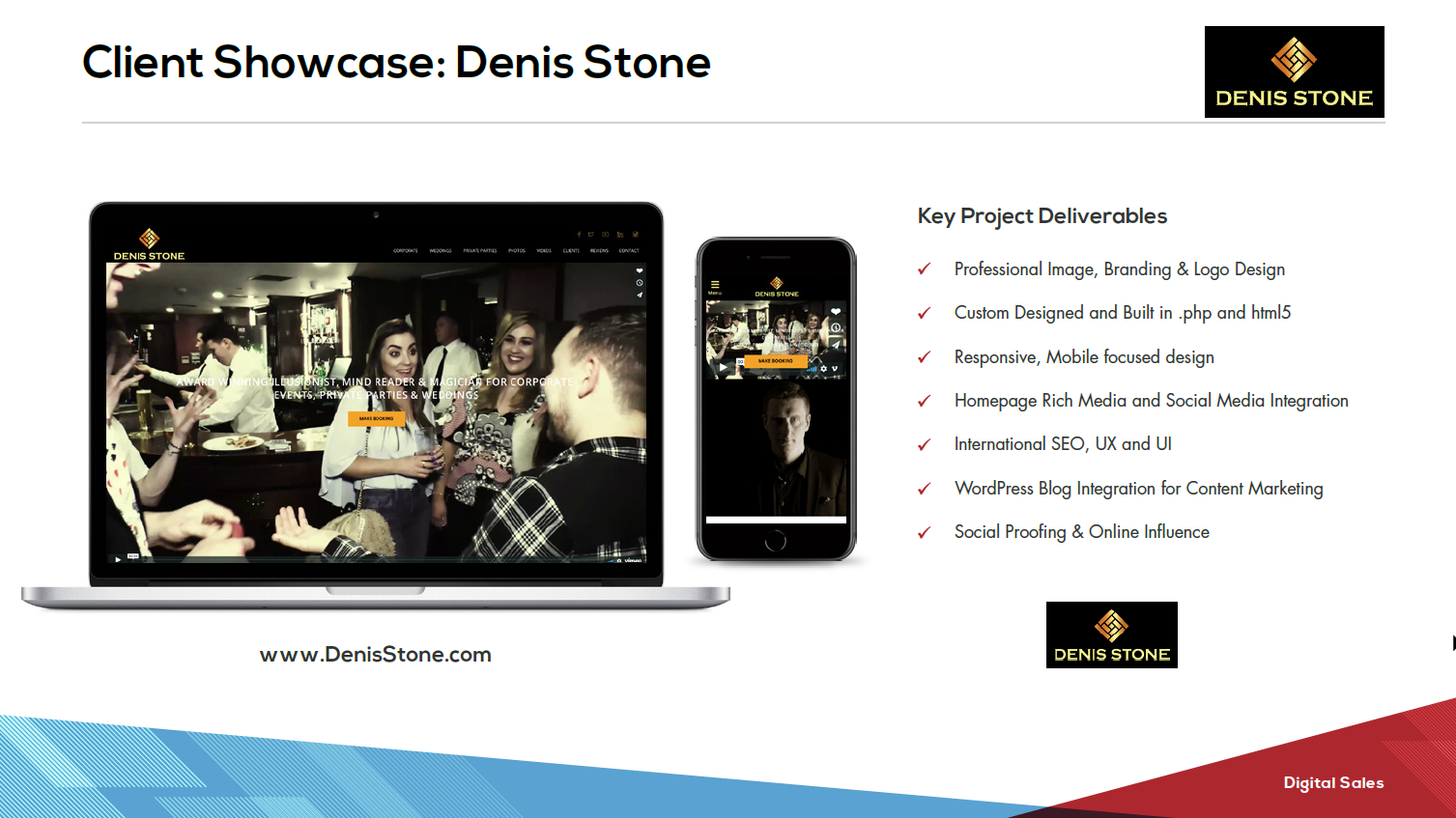 Denis Stone Website Case Study